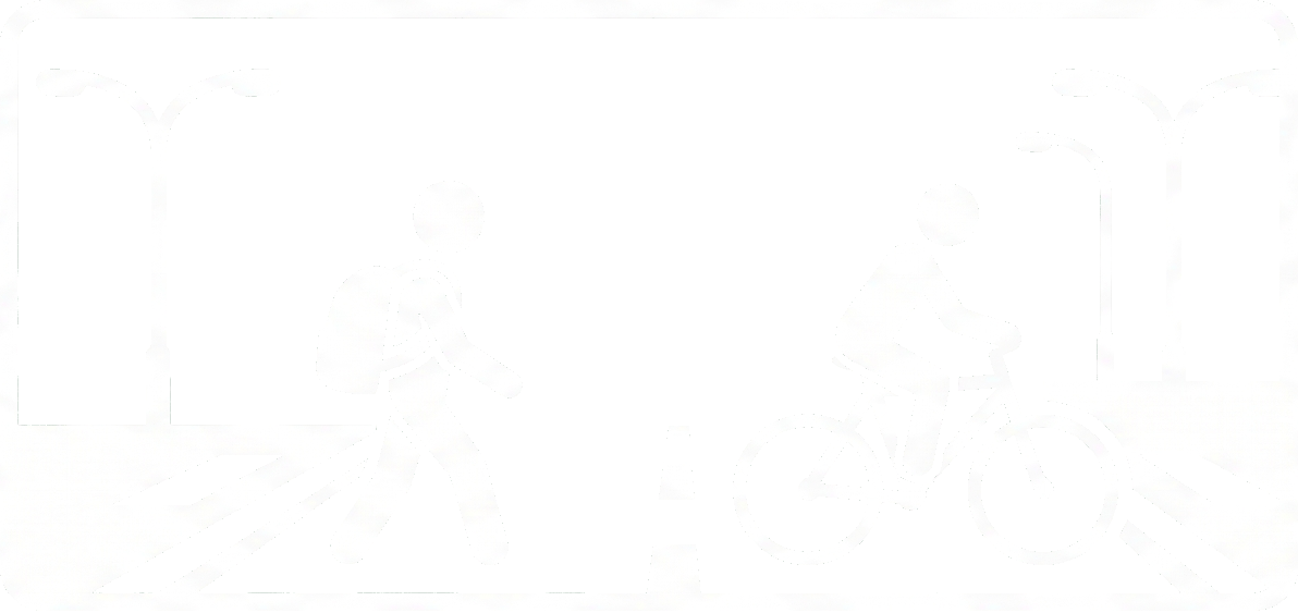 Pedestrians and cyclists